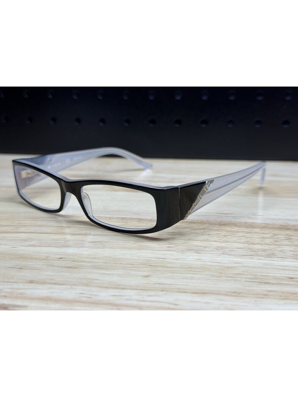 VOGUE Eyeglass Frame VO2543-1623 Rectangular Black Crystal 51-16-135 Frames Only